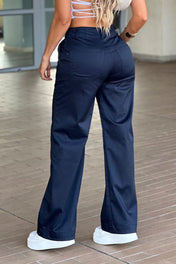 Pantalón Cargo Tiro Alto Costura Irregular Marca Trucco´s
