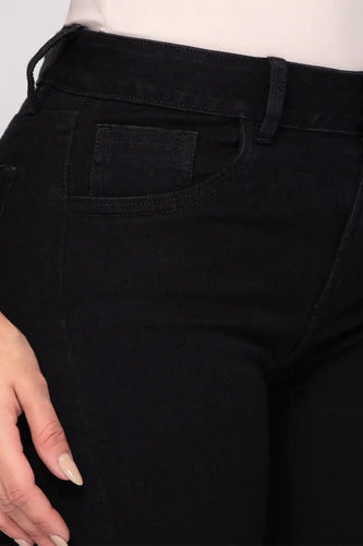 Jean Bota Recta Tiro Alto Talla única Negro Exclusivo Marca Trucco´s - 8