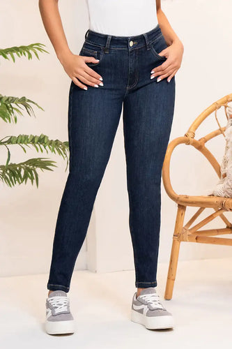 Jean Skinny Tiro Alto Talla única Efecto Levanta Cola Exclusivo Marca Trucco´s - 9