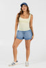 Short Tiro Alto Denim Ajustado para Mujer Marca Trucco´s