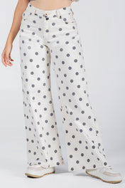 Jean Wide Leg Estampando Marca Trucco’s