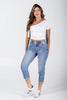 Jean Capri Skinny Tiro Alto Denim Marca Trucco´s