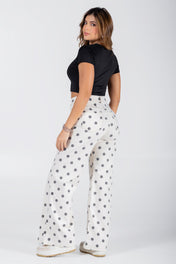 Jean Wide Leg Estampando Marca Trucco’s