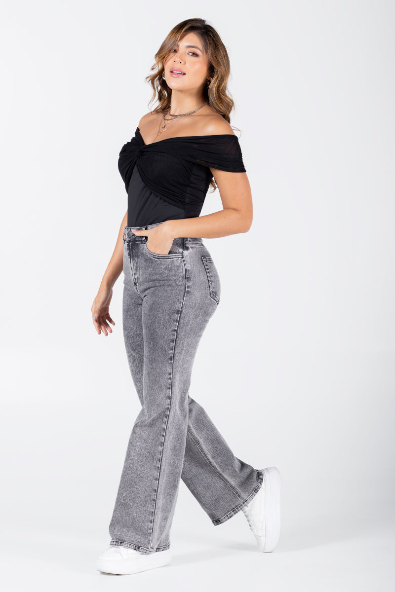 Jean Wide Leg Talle Alto Casual Marca Trucco´s