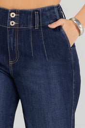 Jean Wide Leg Tiro Alto Denim Marca Trucco´s