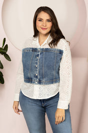 Camisa Manga Larga Elegante de Algodón Slim Fit Marca Trucco´s