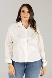 Camisa Manga Larga Slim Fit Algodón Premium  Marca Trucco´s Plus Size