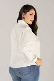 Camisa Manga Larga Slim Fit Algodón Premium  Marca Trucco´s Plus Size