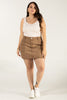 Falda Short Denim con Bolsillos y Cierre - Marca Trucco´s