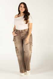 Jean Cargo Slim Fit Bolsillos Multifuncionales  Marca Trucco´s