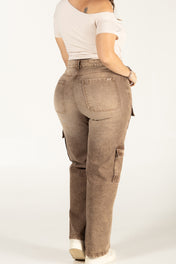 Jean Cargo Slim Fit Bolsillos Multifuncionales  Marca Trucco´s