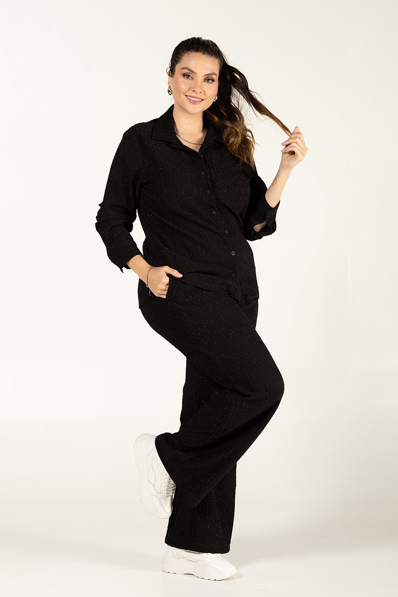 Set Pantalón 2 Piezas Elegante y Versátil para Mujer Marca Trucco´s Plus Size