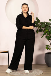 Set Pantalón 2 Piezas Elegante y Versátil para Mujer Marca Trucco´s Plus Size