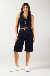 Bermuda Tiro Alto Casual Marca Trucco´s