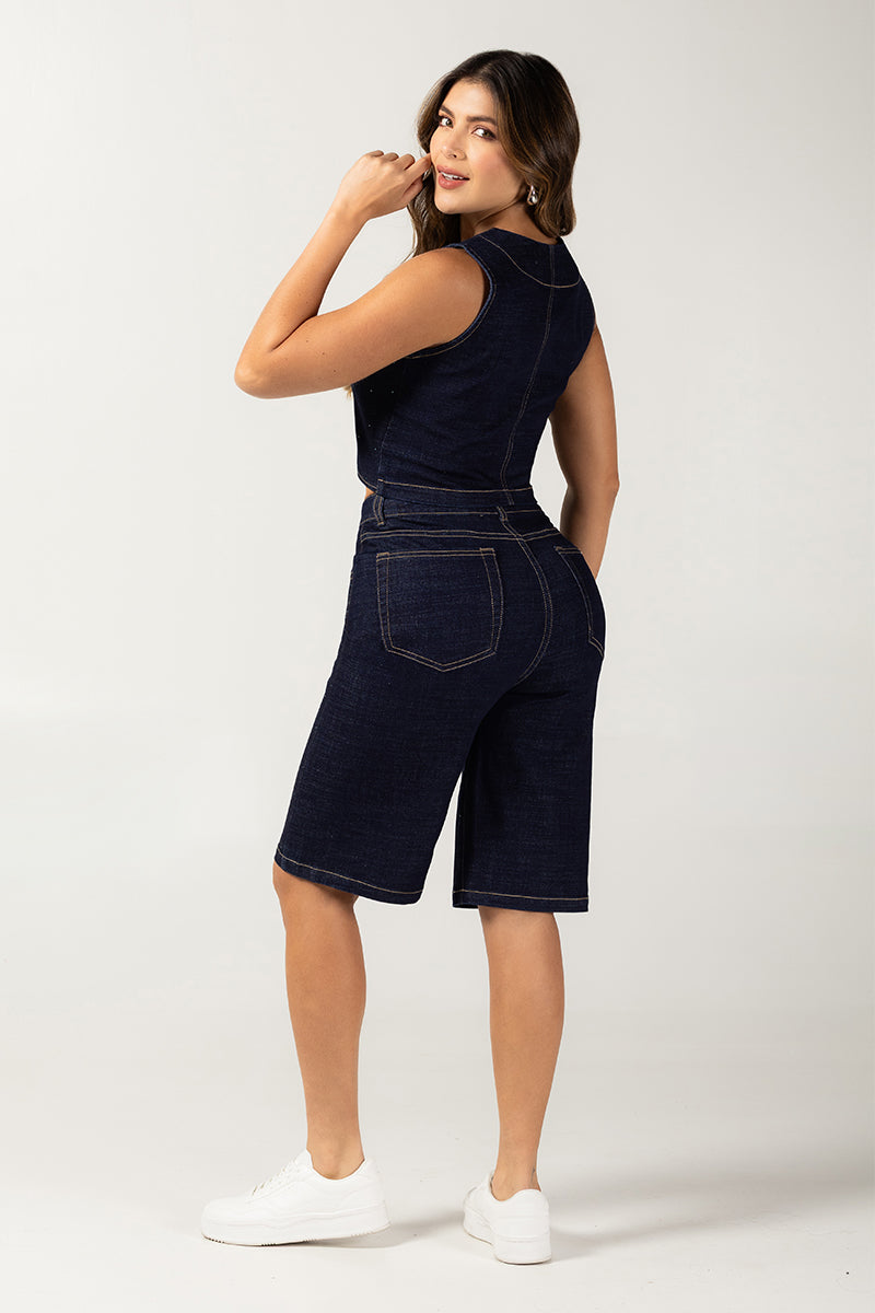 Bermuda Tiro Alto Casual Marca Trucco´s