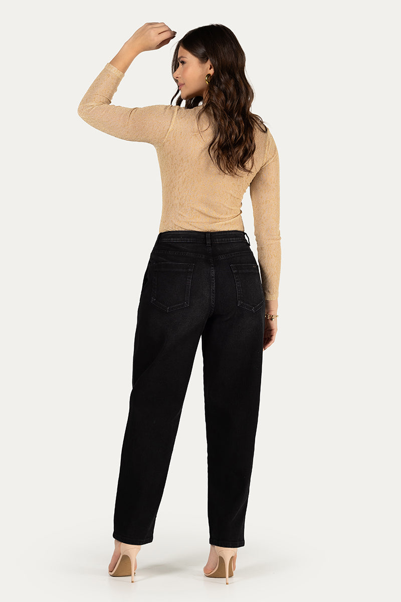 Jean Baggy Denim Oversize Negro Marca Trucco´s