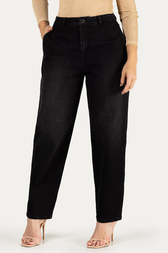 Jean Baggy Denim Oversize Negro Marca Trucco´s - 1