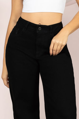 Jean Wide Leg Tiro Alto Denim Mujer Marca Trucco´s - 4