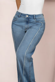 Jean Wide Leg High Waist Denim Corte Amplio y Elegante Marca Trucco´s