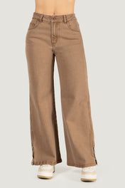 Jean Wide Leg Tiro Alto Corte Ancho y Chic Marca Trucco´s