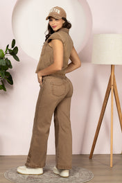 Jean Wide Leg Tiro Alto Corte Ancho y Chic Marca Trucco´s