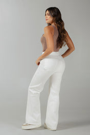 Jean Wide Leg Mujer Tiro Alto Corte Ancho Denim Casual Chic Marca Trucco´s