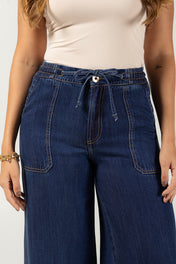 Pantalón Wide Leg de Corte Alto y Caída Fluida Marca Trucco´s