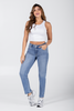 Jean MomFit Tiro Alto Vintage para Mujer - Marca Trucco´s