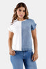 Blusa Manga Corta en Algodón, Poliester y Elastano Marca Trucco's