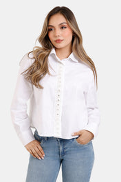 Camisa Manga Larga en Algodón y Elastano Marca Trucco's