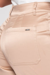 Pantalón Cargo Satinado Tiro Alto Marca Trucco´s