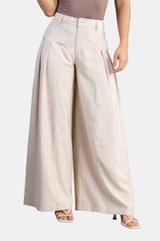 Pantalón Palazzo en Rayón y Poliéster Marca Trucco's