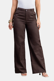 Pantalón Wide Leg en Liocel y Algodón Marca Trucco's