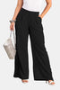 PantalóN Wide Leg en Rayón y Poliéster Marca Trucco's