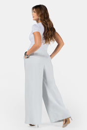 Pantalón Wide Leg Cintura Alta Elegante Marca Trucco´s