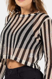 Set 2 Piezas Top Cropped y Blusa Manga Larga Casual Marca Trucco´s