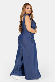 Vestido Midi en Lioncell  Marca Trucco´s Plus Size