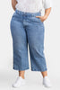Jean Capri en Algodón, Poliéster y Elastano Marca Trucco's Plus Size