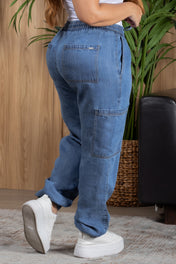 Jogger Cargo con Bolsillos Laterales Marca Trucco´s Plus Size
