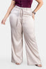 Pantalón Wide Leg en Poliéster y Elastano Marca Trucco's Plus Size
