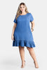 Vestido Corto en Liocel Marca Trucco's  Plus Size