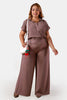 Set Pantalon 2 Piezas Plus Size en Rayon y Poliester Marca Trucco's