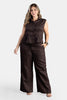 Set Pantalón 2 Piezas en Liocel y Algodón Marca Trucco's Plus Size