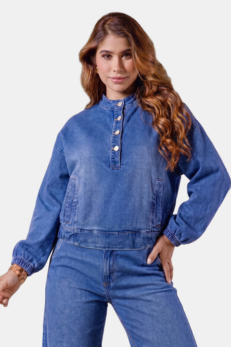 Chaqueta Bomber en Algodón, Poliéster y Elastano Marca Trucco's - 1