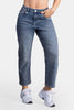 Jean Mom Fit en Algodón, Poliéster y Elastano Marca Trucco's