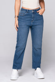 Jean Mom Fit Tiro Alto Tobillero Marca Trucco´s