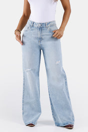 Jean Wide Leg en Algodón Marca Trucco's