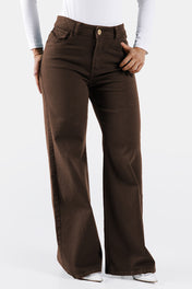 Jean Wide Leg en Algodón y Elastano Marca Trucco's