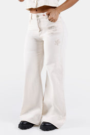 Jean Wide Leg en Algodón y Elastano Marca Trucco's