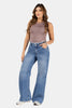Jean Wide Leg Mujer Tiro Alto Corte Amplio Estilo Chic Marca Trucco´s
